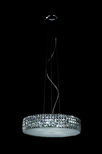 Impex CFH211232/09/L/CH Agora  Series Decorative 9 Light Chrome Ceiling Light