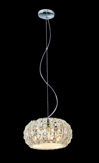 Impex CFH905262/03/CH Rome  Series Decorative 3 Light Chrome Ceiling Light