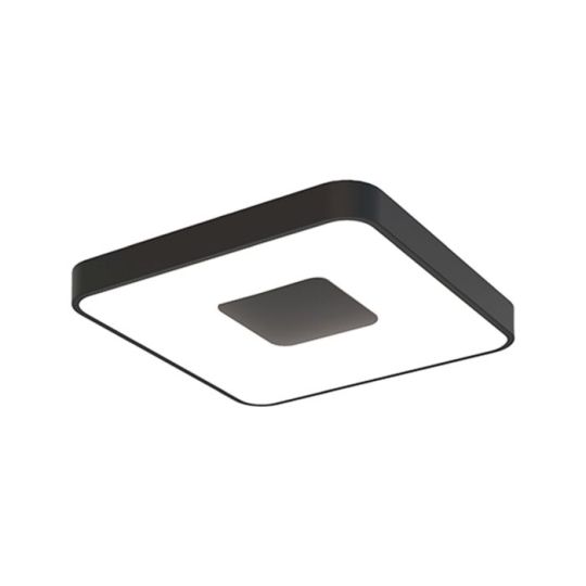 Mantra Coin Square Ceiling 80W LED With Remote Control 2700K-5000K 3900lm Black 3yrs Warranty