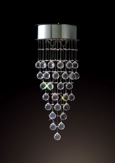 Diyas IL30786 Colorado Wall Lamp 2 Light Polished Chrome/Crystal