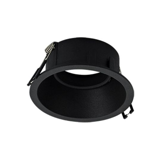 Mantra Comfort 9.6cm Round Downlight GU10 Matt Black Cut Out: 80mm Lampholder Included