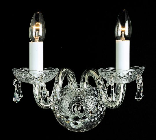 Impex CP00021/02/WB/CH Modra  Series Decorative 2 Light Chrome Wall Light