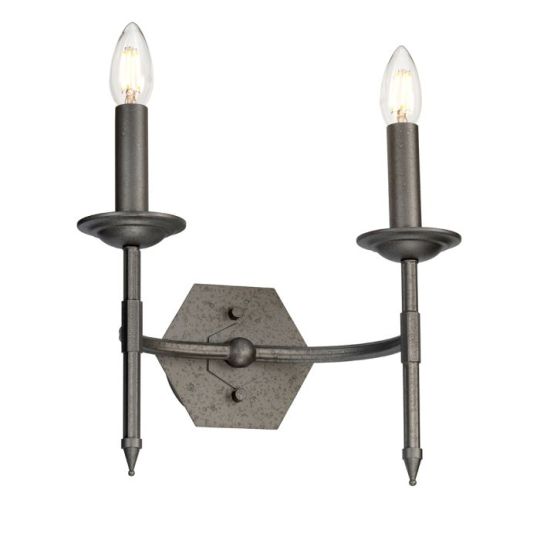 Elstead Lighting Crown 2 Light Wall Light