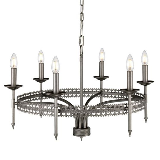 Elstead Lighting Crown 6 Light Chandelier