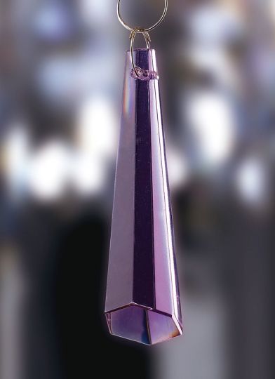 Diyas C70031 Crystal Hexagonal Drop Without Ring Lilac 62mm