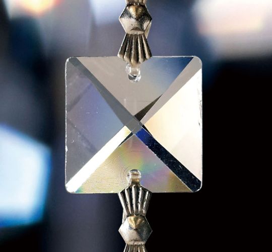 Diyas C70040 Crystal Square Without Ring Clear 16mm