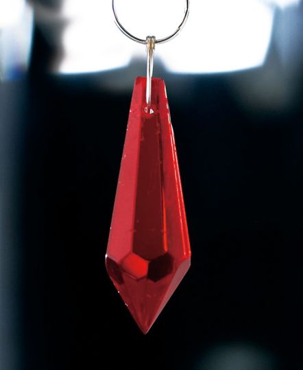 Diyas C70055 Crystal Drop Without Ring Red 36mm