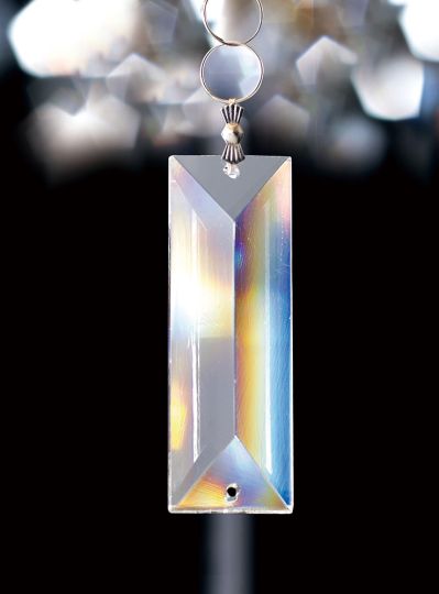 Diyas C70090 Crystal Rectangle Without Ring Clear 62x22mm 2 Holes