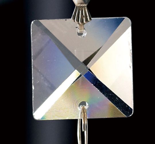 Diyas C70110 Crystal Square Without Ring Clear 20mm