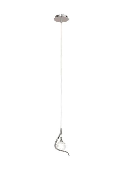 Mantra Dali Pendant 1 Light G9 Polished Chrome
