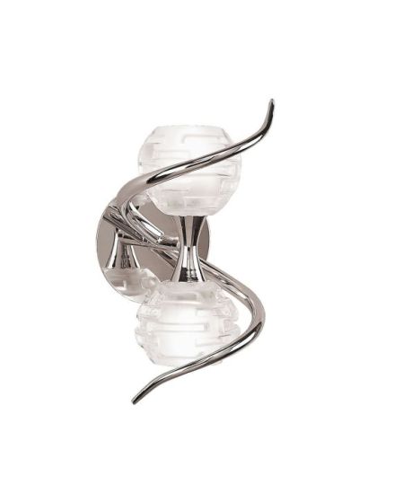 Mantra Dali Wall Lamp Switched 2 Light G9 Polished Chrome