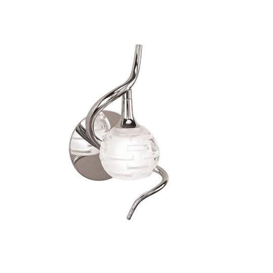 Mantra Dali Wall Lamp Switched 1 Light G9 Polished Chrome