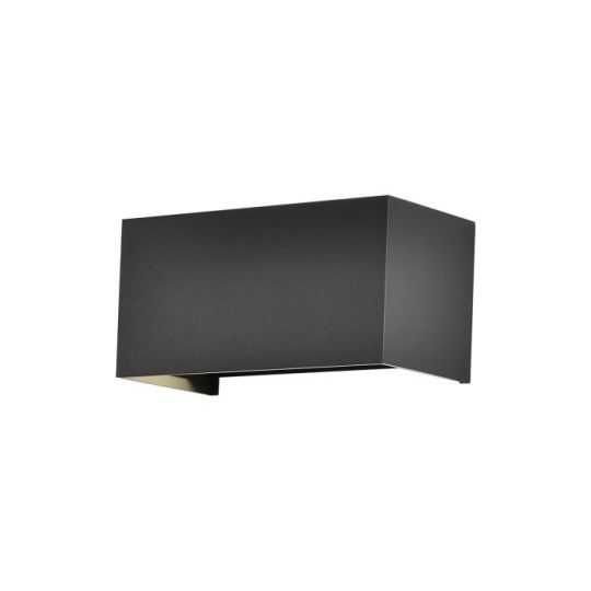 Mantra Davos Rectangle Wall Lamp 4 x 6W LED 3000K 2200lm IP54 Sand Black 3yrs Warranty