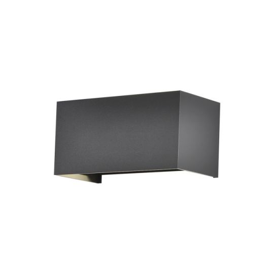 Mantra Davos Rectangle Wall Lamp 4 x 6W LED 4000K 2200lm IP54 Anthracite 3yrs Warranty