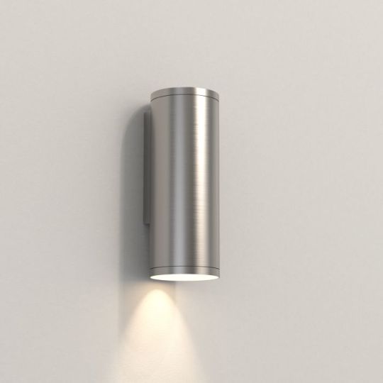 Astro Ava 200 Coastal Coastal Wall Light in Brushed Stainless Steel
