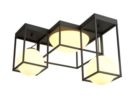 Mantra Desigual Semi Flush 5 Light E27 Matt Black