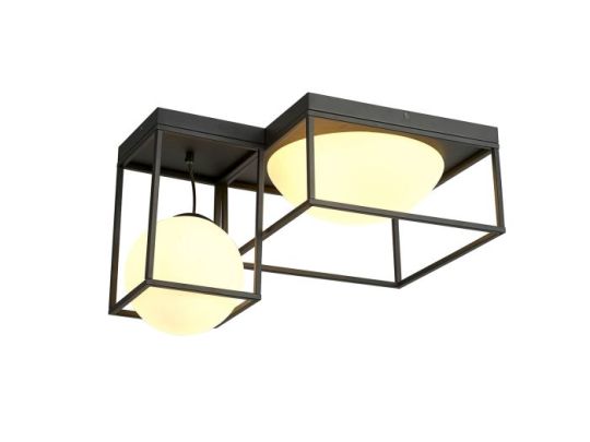 Mantra Desigual Semi Flush 4 Light E27 Matt Black