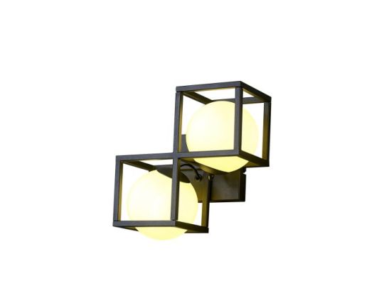 Mantra Desigual Wall Lamp 2 Light G9 Matt Black