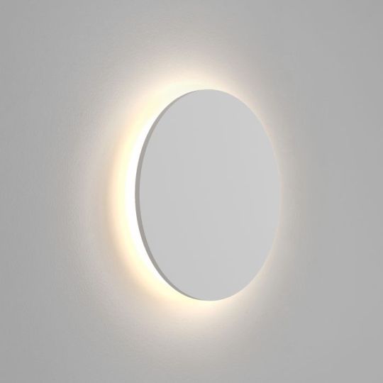 Astro Eclipse Round 350 LED 3000K Indoor Wall Light in Plaster