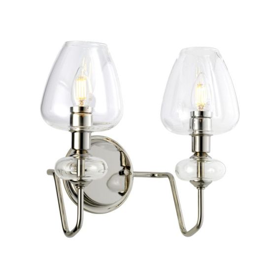 Elstead Lighting Armand 2 Light Wall Light - Polished Nickel