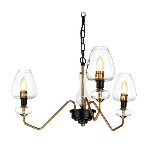 Elstead Lighting Armand 3 Light Pendant - Aged Brass