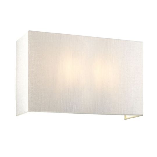 Designer's Lightbox Riley Large Square Wall Light With Polished Chrome Back Plate