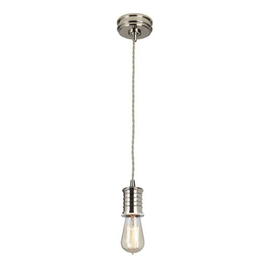 Elstead Lighting Douille 1 Light Pendant - Polished Nickel