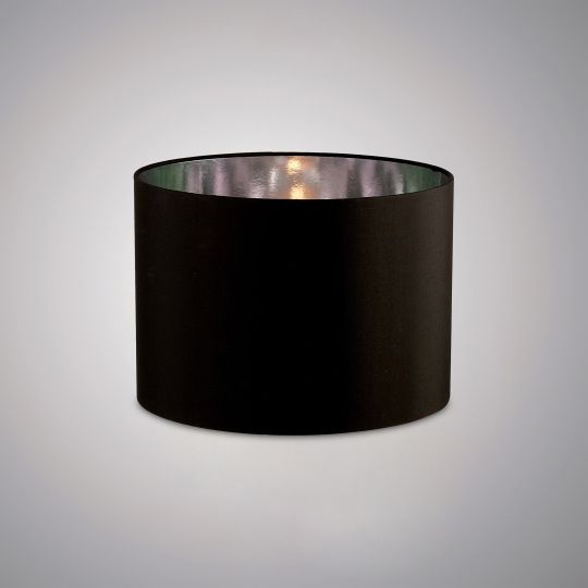 Diyas ILS20281 Duo Round Shade Small Black/Chrome 300mm x 220mm