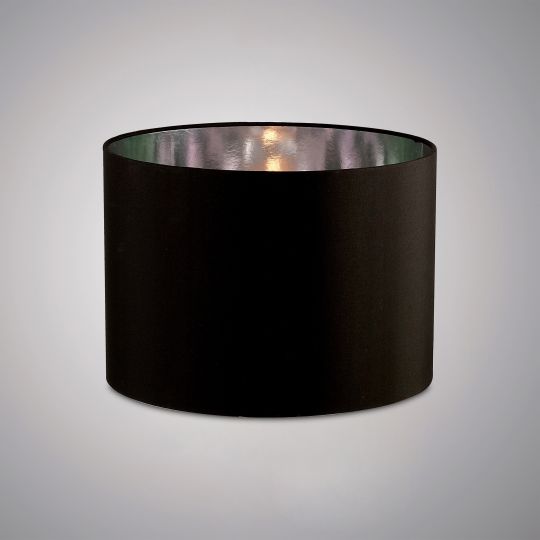Diyas ILS20282 Duo Round Shade Medium Black/Chrome 350mm x 250mm