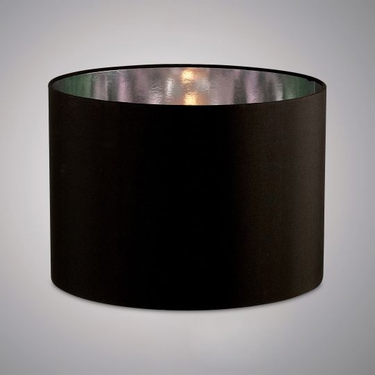 Diyas ILS20283 Duo Round Shade Large Black/Chrome 410mm x 300mm