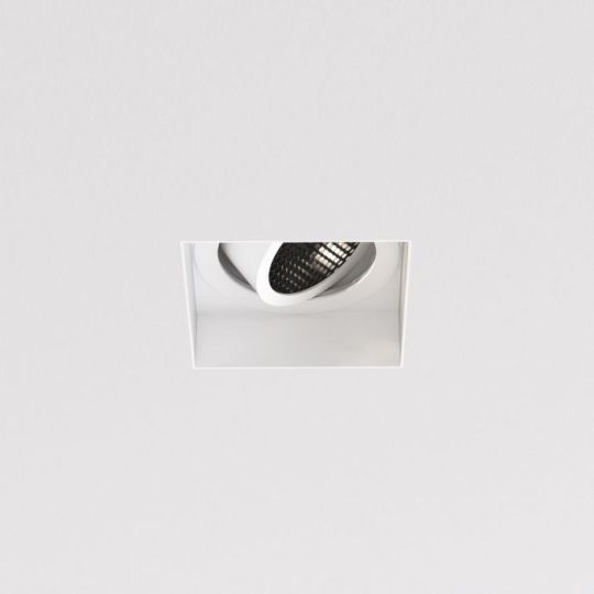 Astro Trimless Square Adjustable Indoor Downlight in Matt White
