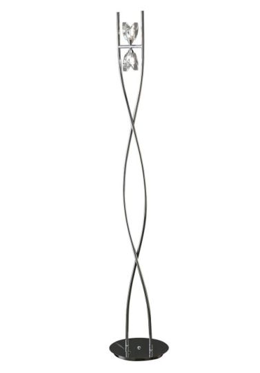 Mantra Eclipse Floor Lamp 2 Light G9 Polished Chrome NOT LED/CFL Compatible