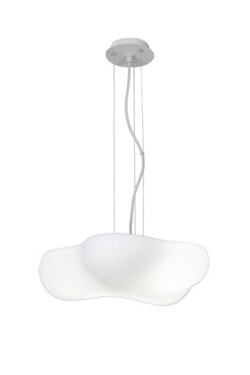 Mantra Eos IP44 Pendant 4 Light E27 Matt White/Opal White
