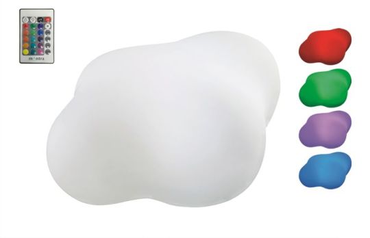 Mantra Eos Table Lamp 2W LED RGB With Remote Control IP44 90lm Opal White 2yrs Warranty