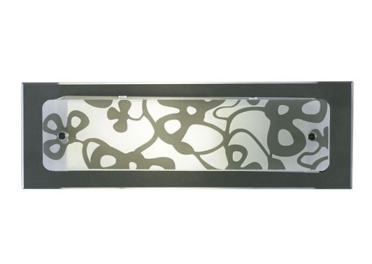 Mantra Euphoria Wall Lamp 1 Light L1/SGU10 Small Bar Polished Chrome/Opal White Glass CFL Lamps INCLUDED