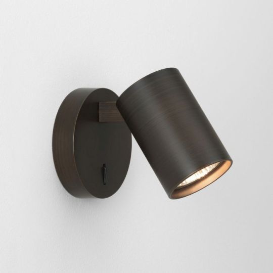 Astro Ascoli Single Switched Indoor Reading Light in Bronze (1286009)