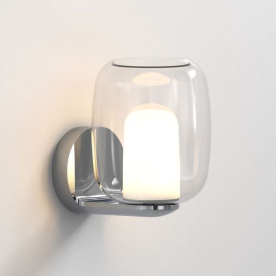Astro Aquina Bathroom Wall Light in Polished Chrome