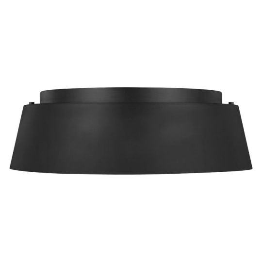 Feiss Asher 3 Light Flush Light - Midnight Black