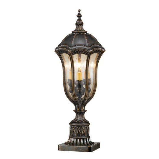 Feiss Baton Rouge 3 Light Pedestal Lantern