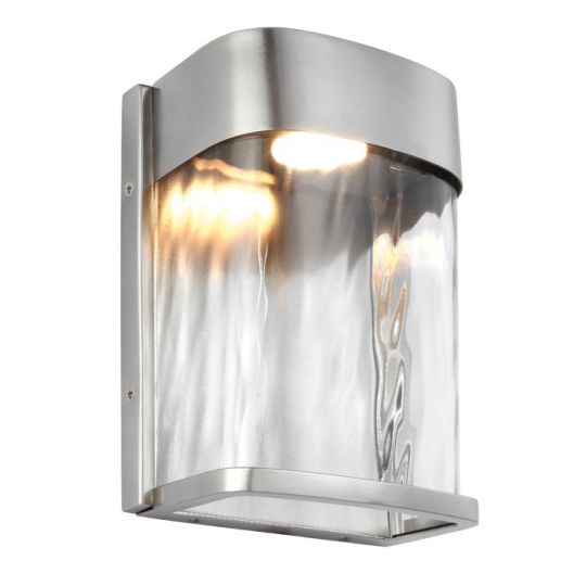 Feiss Bennie 1 Light Small Led Wall Light - Painted Brushed Steel
