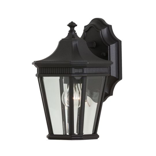 Feiss Cotswold Lane 1 Light Small Wall Lantern - Black