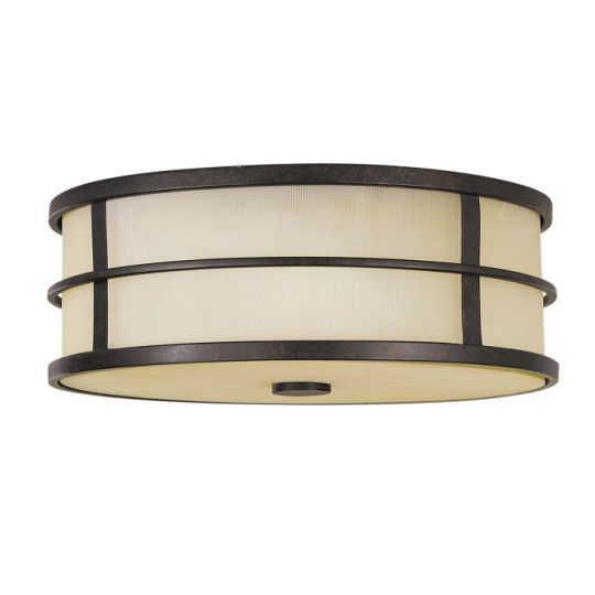 Feiss Fusion 3 Light Flush Mount