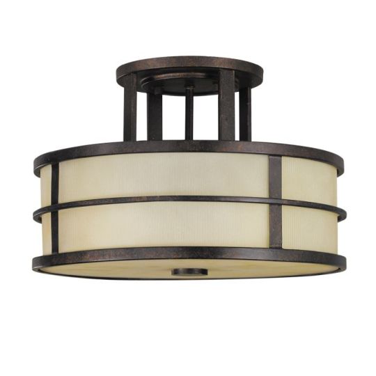 Feiss Fusion 3 Light Semi-Flush