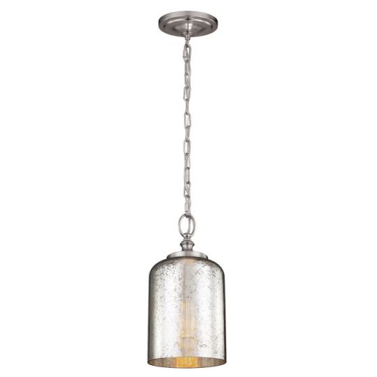 Feiss Hounslow 1 Light Mini Pendant Brushed Steel