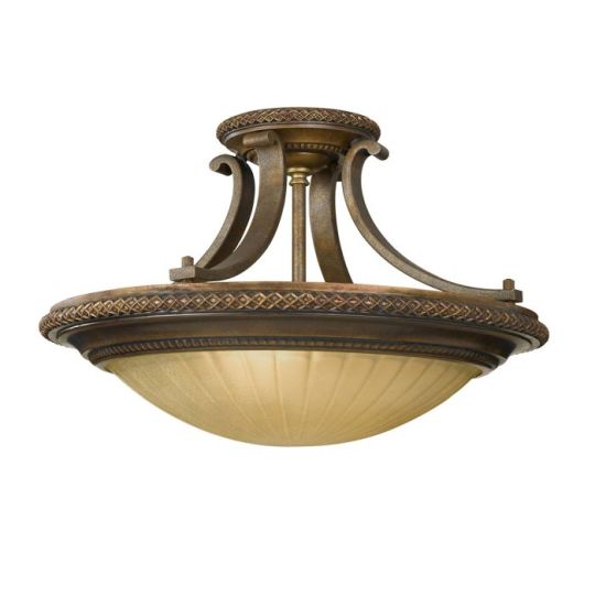 Feiss Kelham Hall 2 Light Semi-Flush Light 