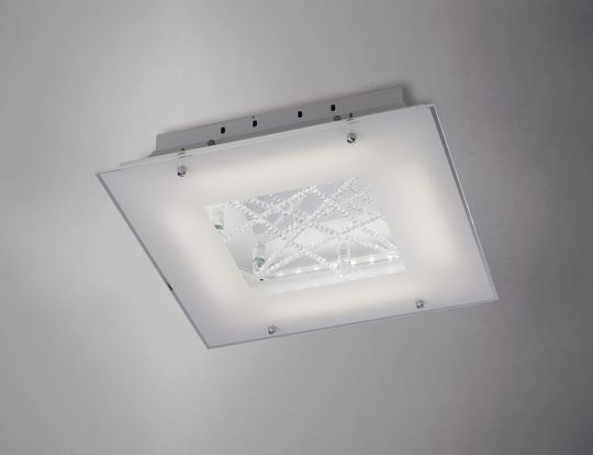 Diyas IL80050 Felix Ceiling 16W LED 3600K Polished Chrome/Crystal
