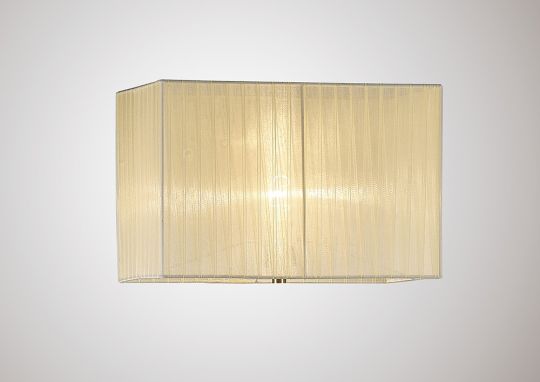 Diyas ILS31533 Florence Rectangle Organza Shade 400x210x260mm Cream For Floor Lamp