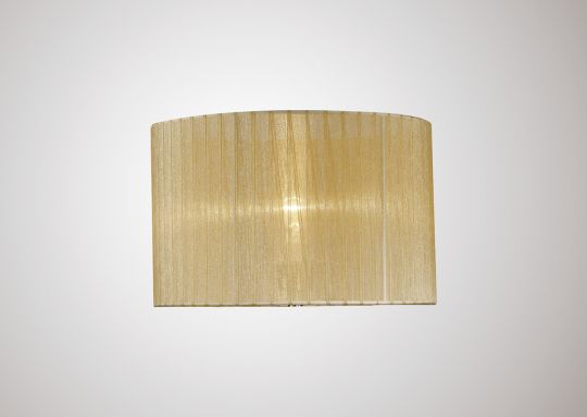 Diyas ILS31720 Florence Round Organza Shade Soft Bronze 360mm x 230mm Suitable For Table Lamp