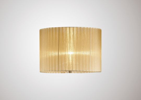 Diyas ILS31721 Florence Round Organza Shade Soft Bronze 380mm x 260mm Suitable For Floor Lamp