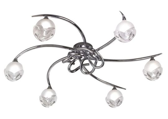 Mantra Fragma Ceiling 6 Light G9 Polished Chrome